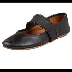 Gentle Souls Gabby Mary Jane Leather Flats Black 7